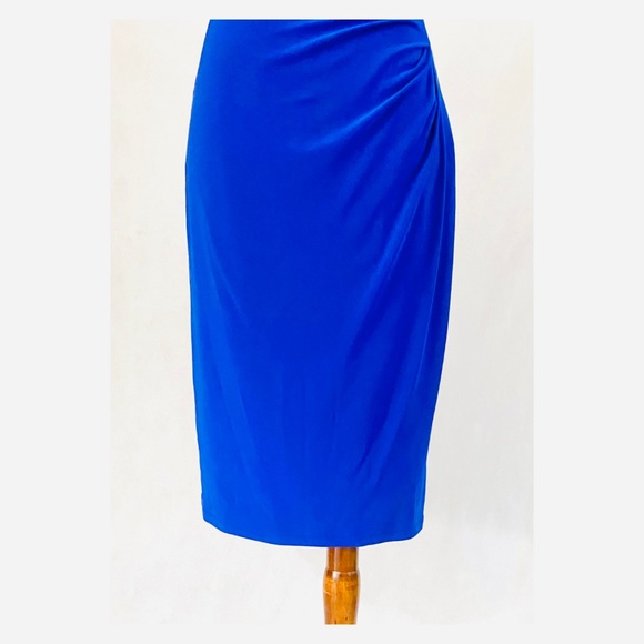 Lauren Ralph Lauren Cowl Neck Ruched Jersey Dress - Picture 5 of 12